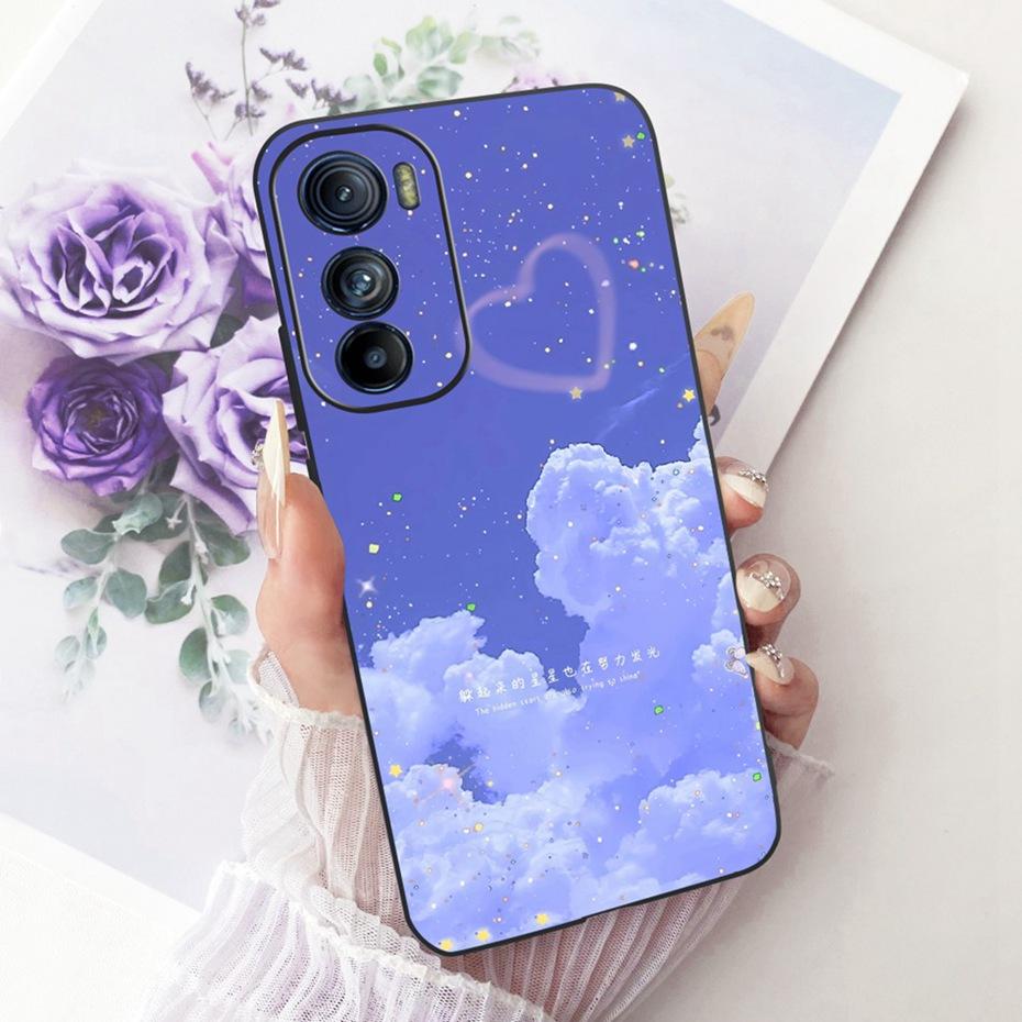 Cute Printing Phone Case For Motorola Edge 30 30Pro 30Neo Soft Black Silicone TPU Cases For MOTO Edge30 Pro Neo Covers Bumpers