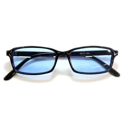 Lunettes de soleil pour hommes et UV Mode Couleur claire NOIR x BLEU [VÊTEMENT] Femmes, Protection, Lunettes, Ovale, Carré, Colorées, Couleur, Verres, Lt.