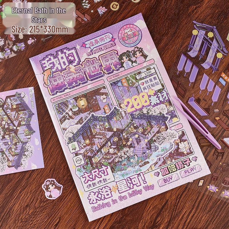 3D Miniature Scene Collage Stickers: Cute Decompression Handbook Stickers