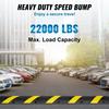 6 Ft/72'' Rubber Speed Hump, 2 Channel, 22000 Lbs Load Capacity Heavy Duty Traffic Speed Bump, with High Reflective Yellow Strip 4 Expansion Screws