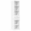 Highboard White 40 x 42.5 x 185 cm Particleboard
