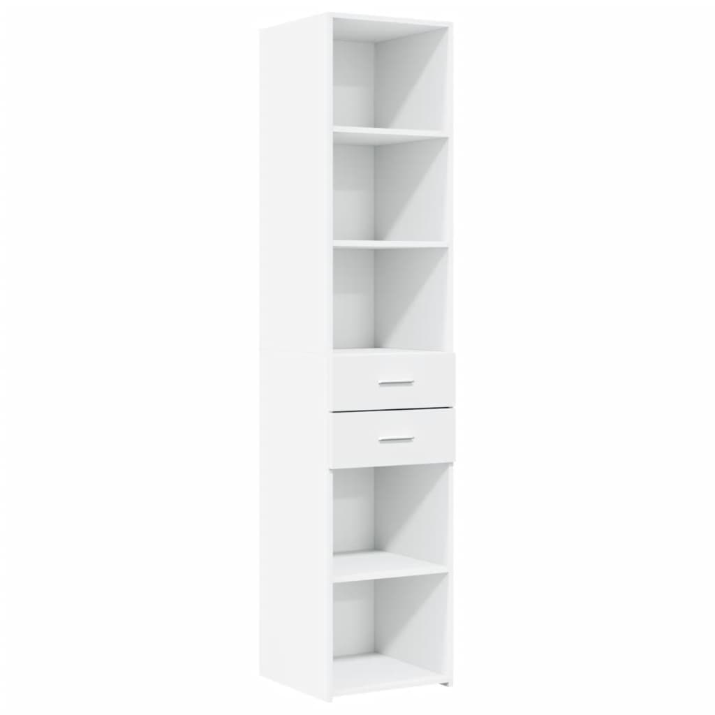 Highboard White 40 x 42.5 x 185 cm Particleboard