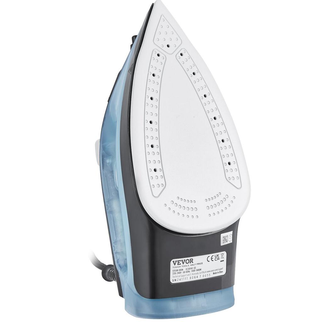 Steam Iron 1600W Iron for Clothes Auto Shut-Off Self-Cleaning for Ironing