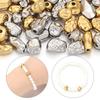 5-10pcs/lot Stainless Steel Spacer Beads Irregular Shape Big Hole Loose Bead For DIY Charms Bracelet Necklace Making Accessories
