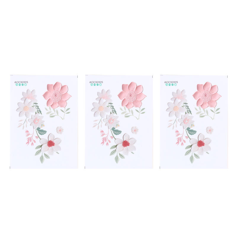 Beautiful Flowers Switch Wall Sticker PVC Removable Waterproof Sticker for Bedroom Bathroom Living Room Home Decoration Stickers