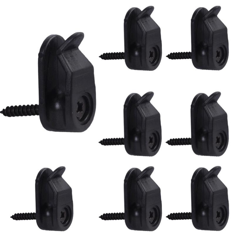 20Pcs Outdoor String Lights Clips Screw-In Plastic Hangers Lights Hanger Hooks For Plant Baskets String Lights Decoration