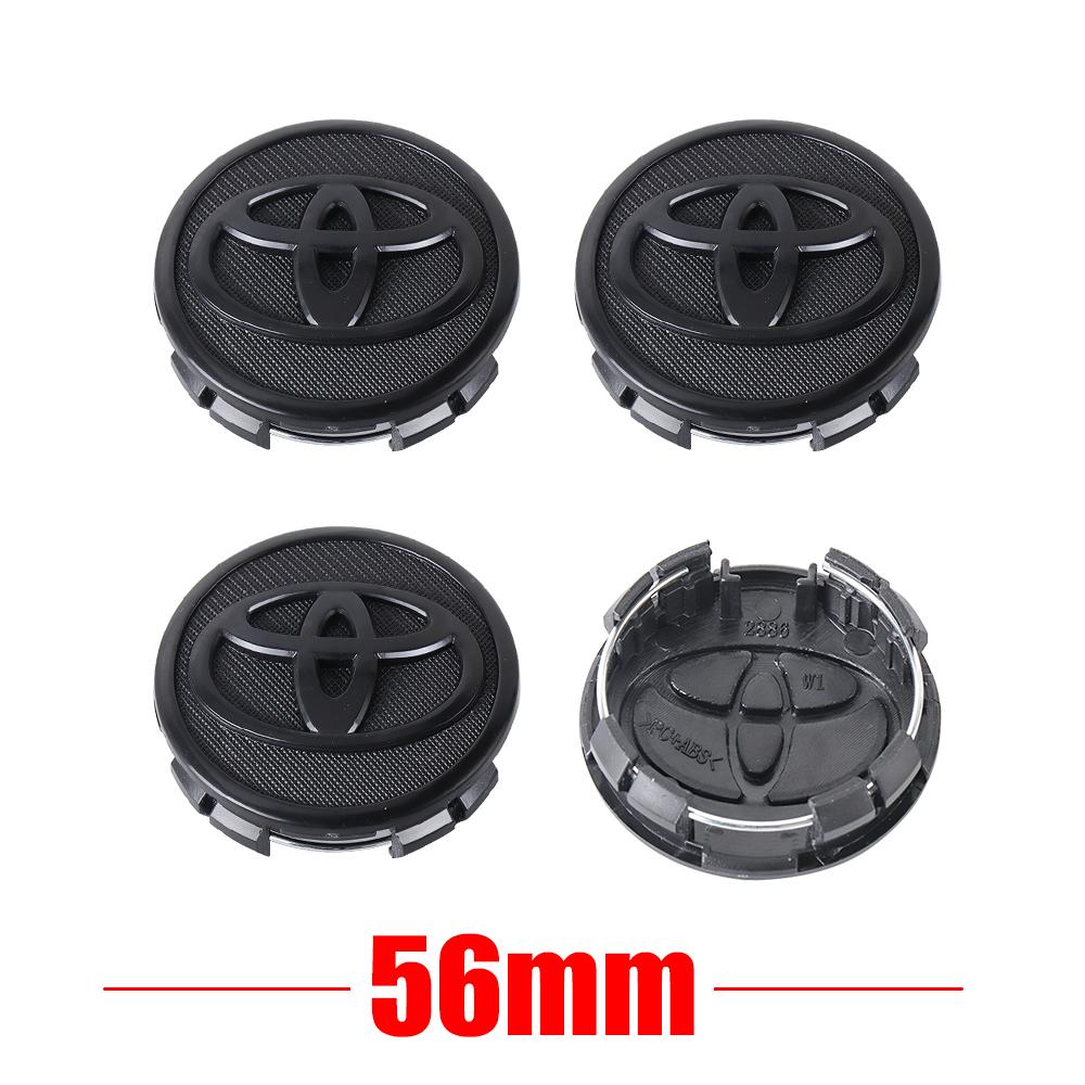 Pokličky kol 56/62 mm Dekorativní znak na střed kola auta Pokličky kol pro Toyota C-hr Rav4 Mirai Hilux Avensis Prius Auris Coro