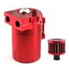 Auto Aluminum Motors Oil Catch Can Reservoir Capture for Tank with Breathing Apparatus Twin Cylinder Engine Universal Fi