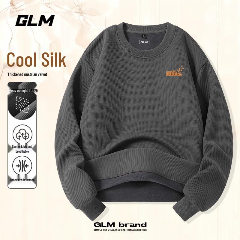 

GLM Men s O-Fleece Round Neck Pullover Sweatshirt XL