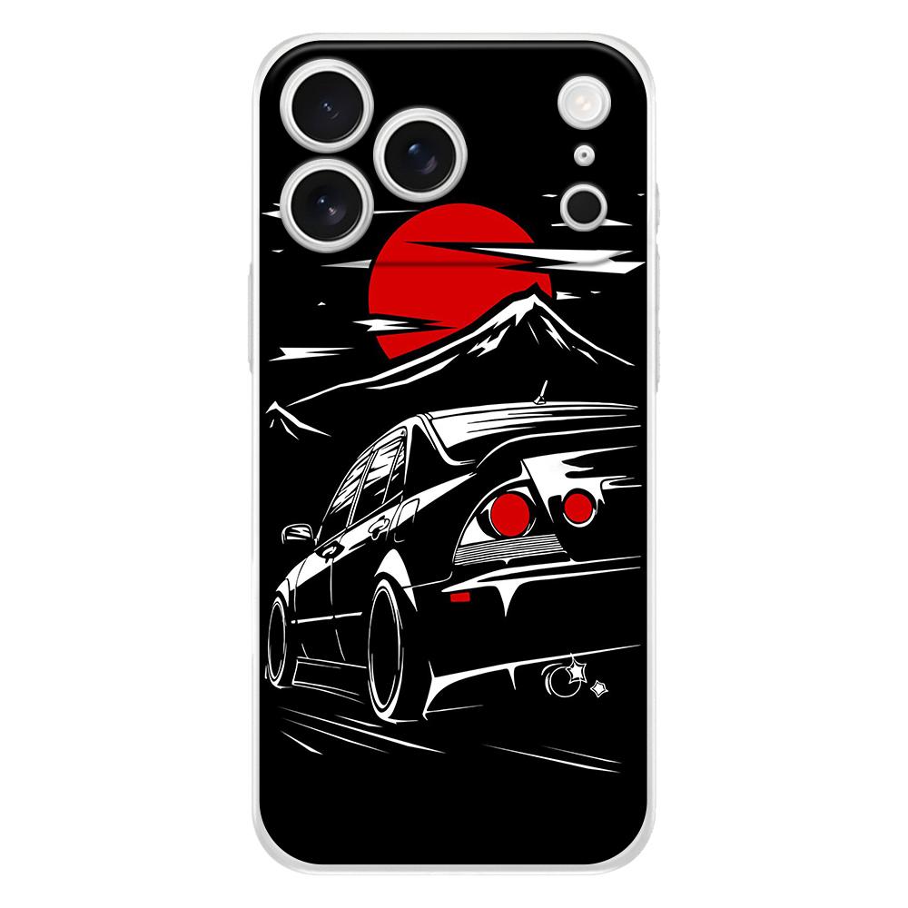 Soft Clear Phone Case For iPhone 17 Air 16E 16 11 15 14 Pro MAX 12 13 7 8 Plus SE Easter Cover Protection Japan JDM Sports Car