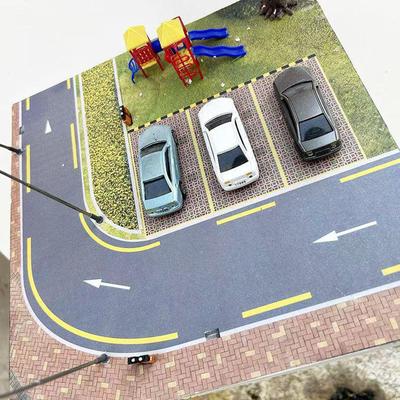 1/64 Parking Lot Sticker 1:64 Model Car Display Accessory Demonstration Educational Teaching Aids