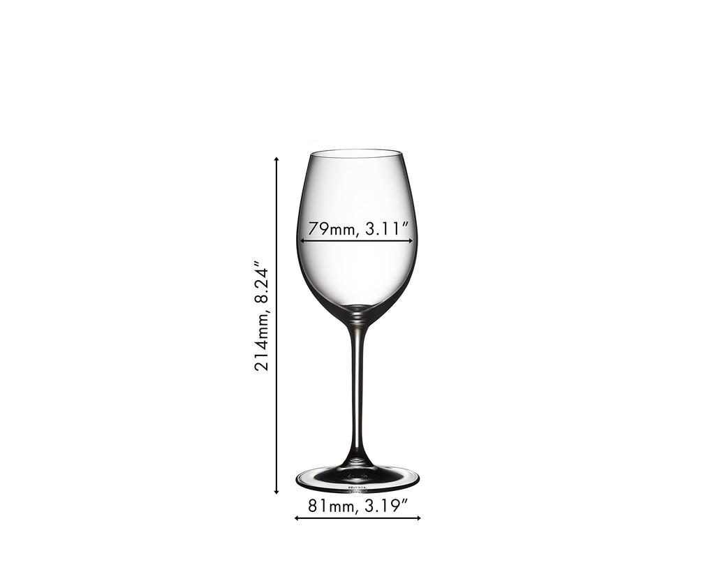Riedel Vinum Sauvignon Wine Set of Blanc/Dessert Glasses, 350ml, 2, 6416/33