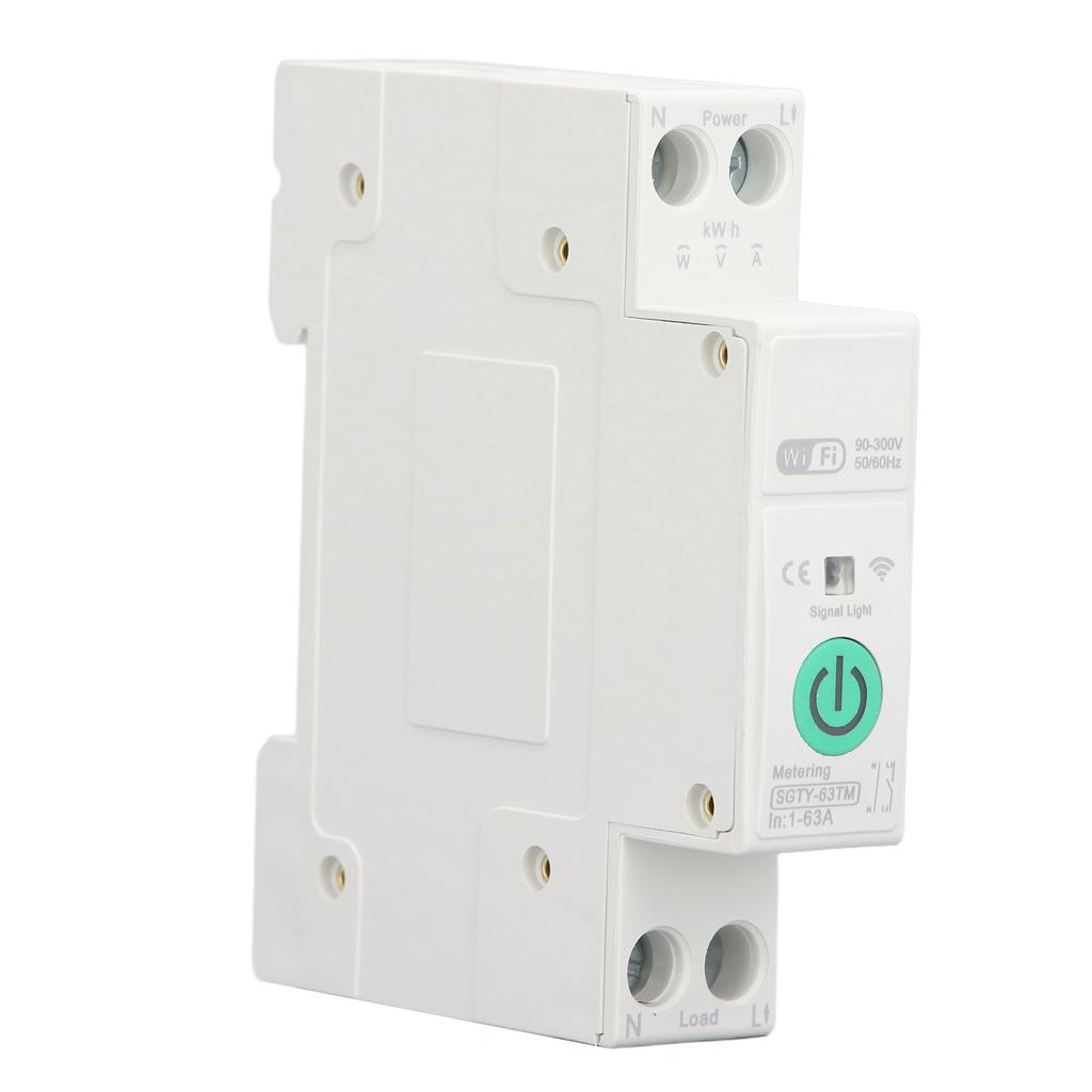 WIFI Metering Circuit Breaker APP Voice Control Power Consumption Monitoring Smart Home Switch with