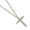 TIFFANY&Co. Cross XS Necklace K18 Yellow Gold/diamond 2.22g Women Used