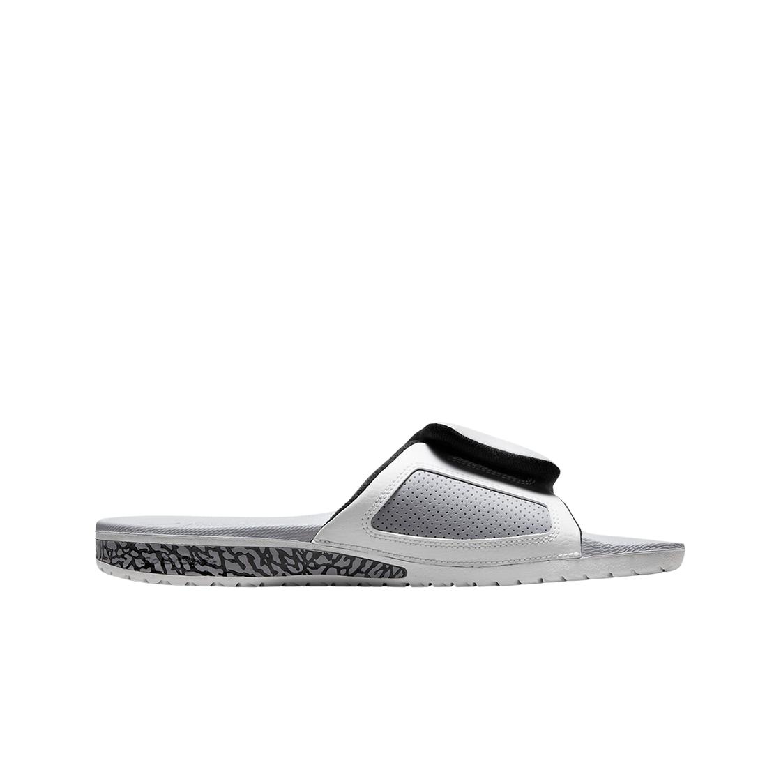 Jordan Men's White Air Hydro 3 Retro Slide Cet Sneakers Summit- Cet-Grey Black 854556-101 Cm