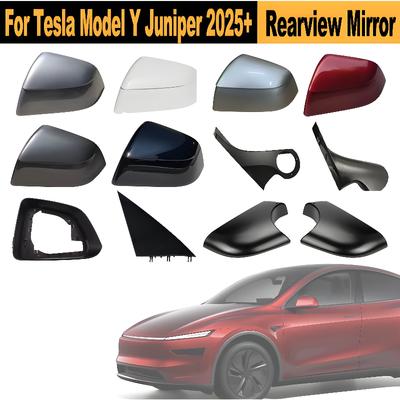 Rearview Mirror Assembly For Tesla Model Y Juniper 2025+ Side Mirror External Mirror Lens Turn Signal Shell Lower Shell Frame
