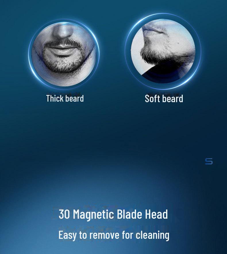 Rechargeable Multifunctional Waterproof Electric Beard Shaver