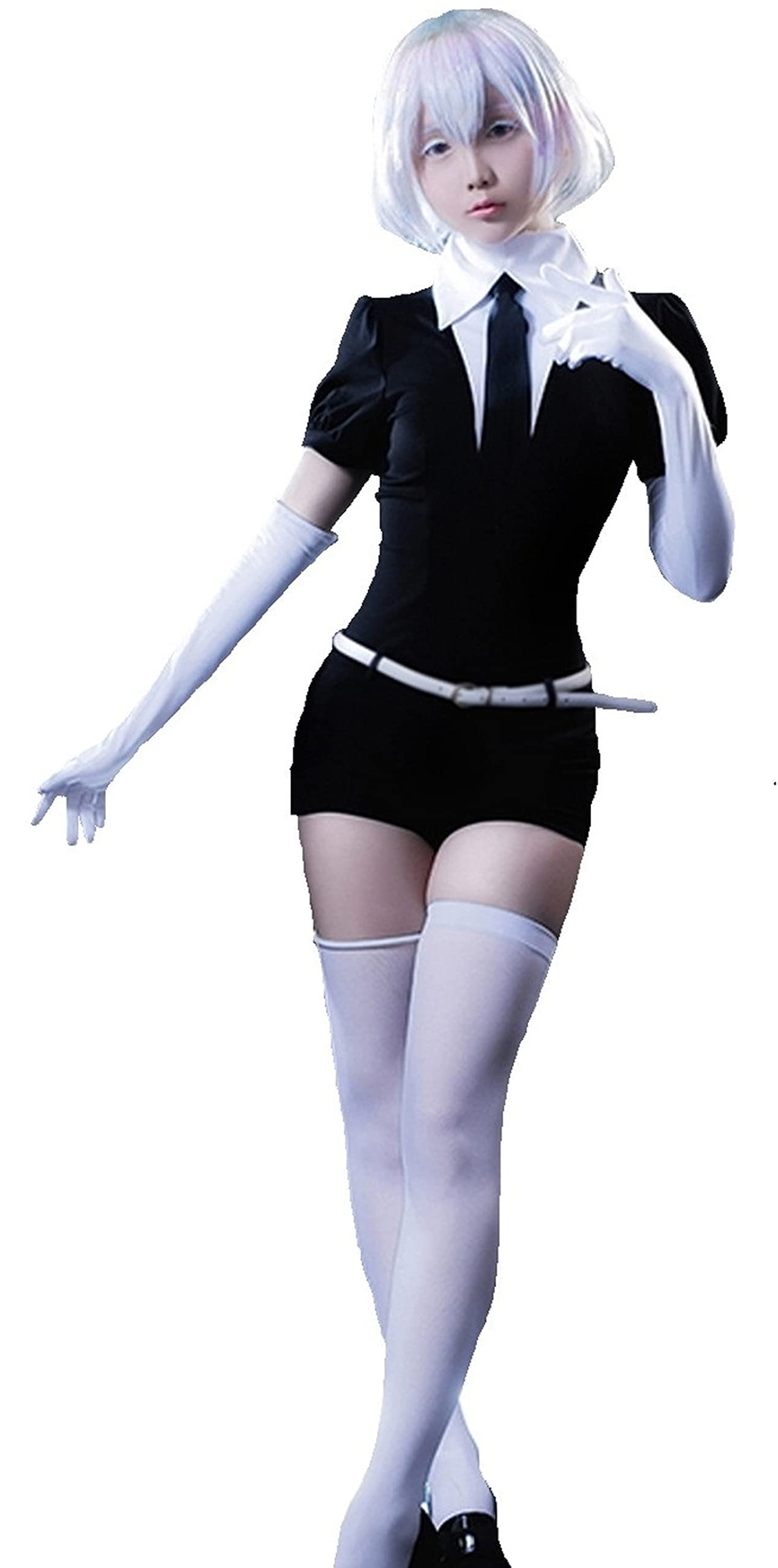 

Комплект костюма униформы аниме-персонажа Jewel Character с и шортами платья для и мероприятий [Hosaku Co., Ltd.] Перчатки, Ремень, Галстук, Хэллоуин, Рождество, белый