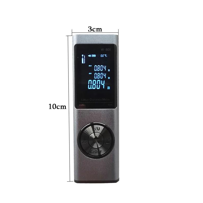 Laser Distance Meter Rangefinder Laser Tape Measure Digital Laser Rangefinder Angle Measure Range Finder Construction Tool