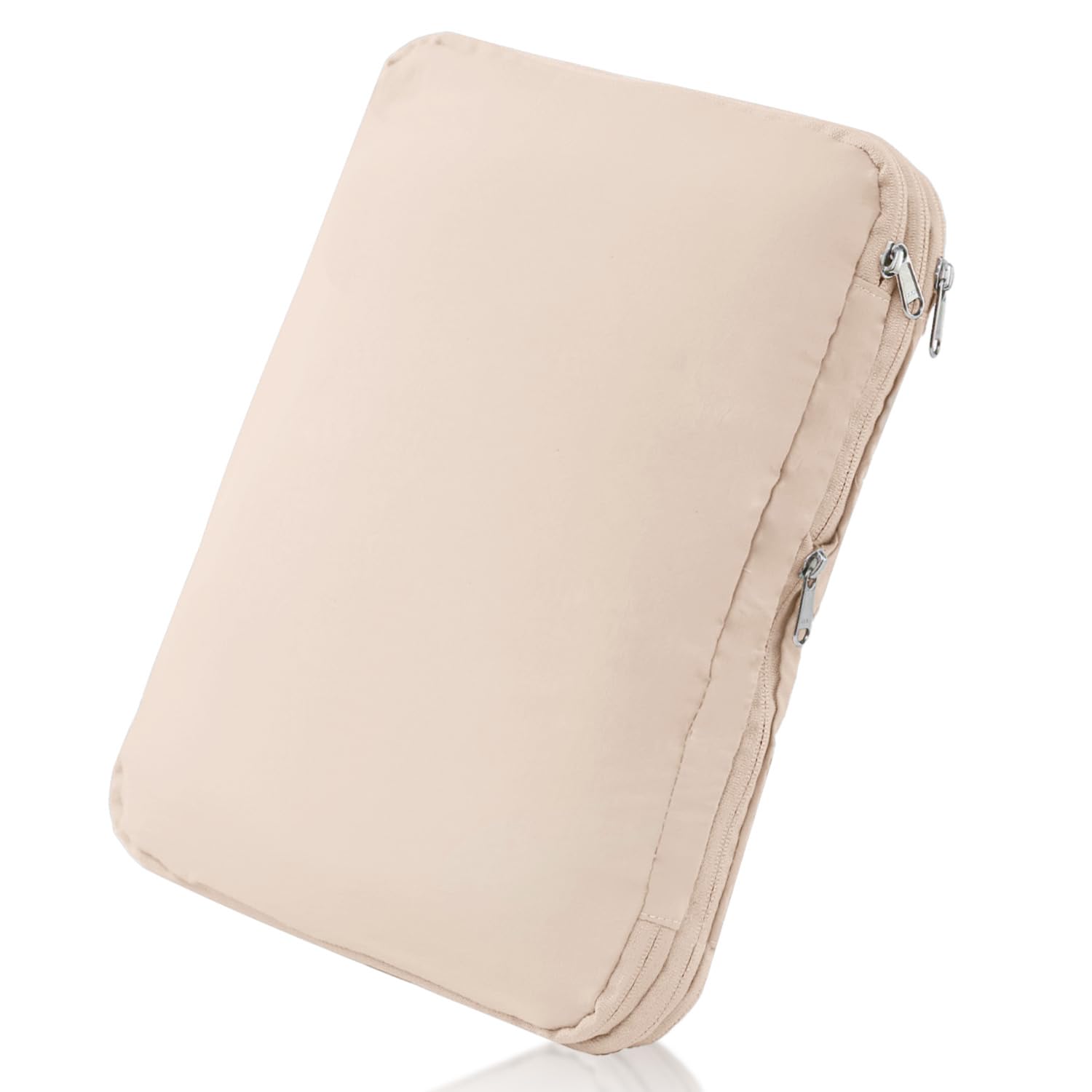 

Made with reliable YKK POPOT compression travel and durable nylon construction in stylish and cute pastel colors materials, bags, pouches, (Beige, бежевий