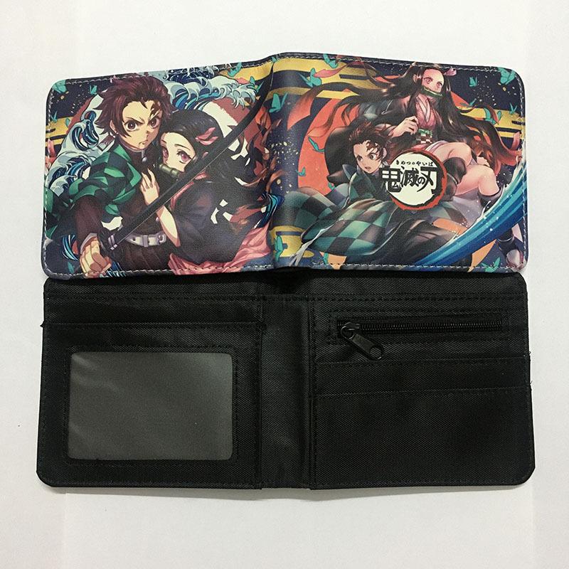 Japan cartoon comics Demon Slayer Short Wallet Cartoon Print Student Coin Purse 0022