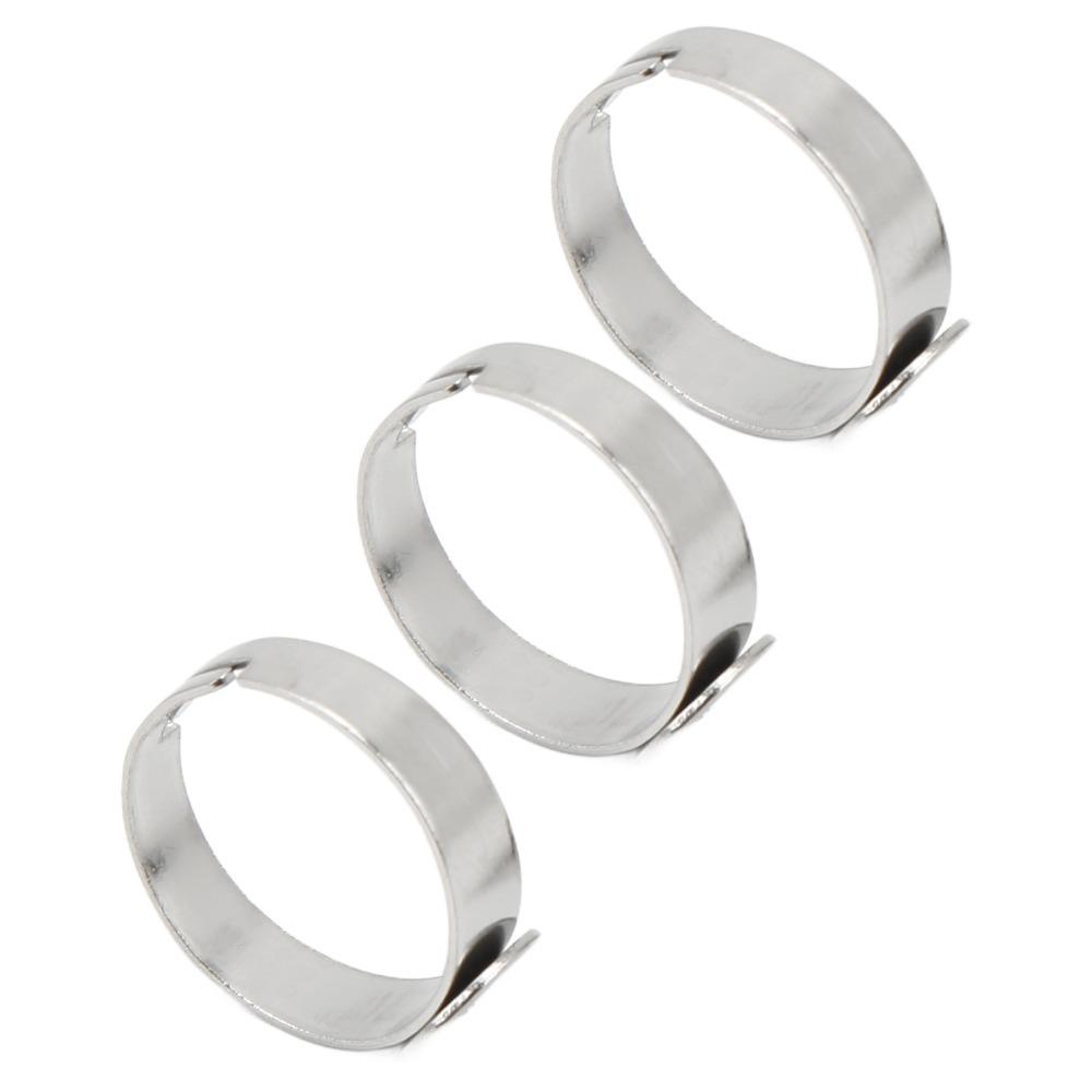 20pcs Adjustable Design Blank Ring Flat Base Stainless Steel Ring Flat Ring Base Creative Projects
