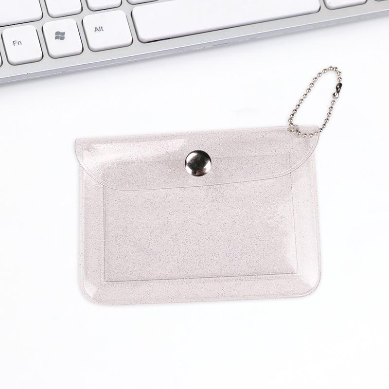 Japanese & Korean Style Snap Button PVC Mini Wallet: Cartoon Coin Purse, Portable Earphone & Key Case Pendant