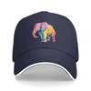 Colorful Elephant Baseball Caps Fashion Casquette for Unisex Women Adjustable Casual Trucker Hats for Sports Outdoor Activities