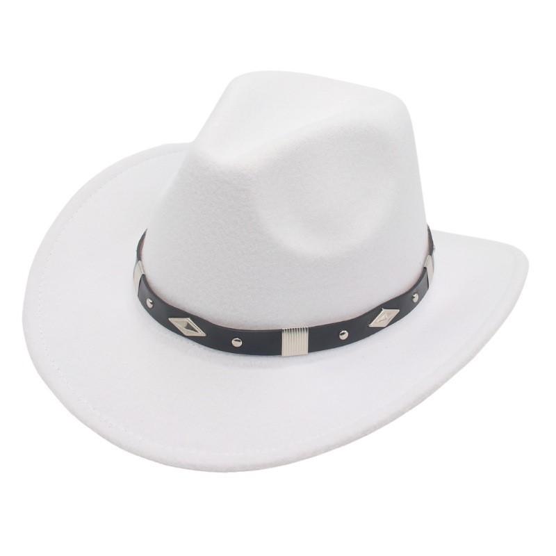 Cowboy Hat With Wide Brim And Adjustable Size For Western Dance Performances
