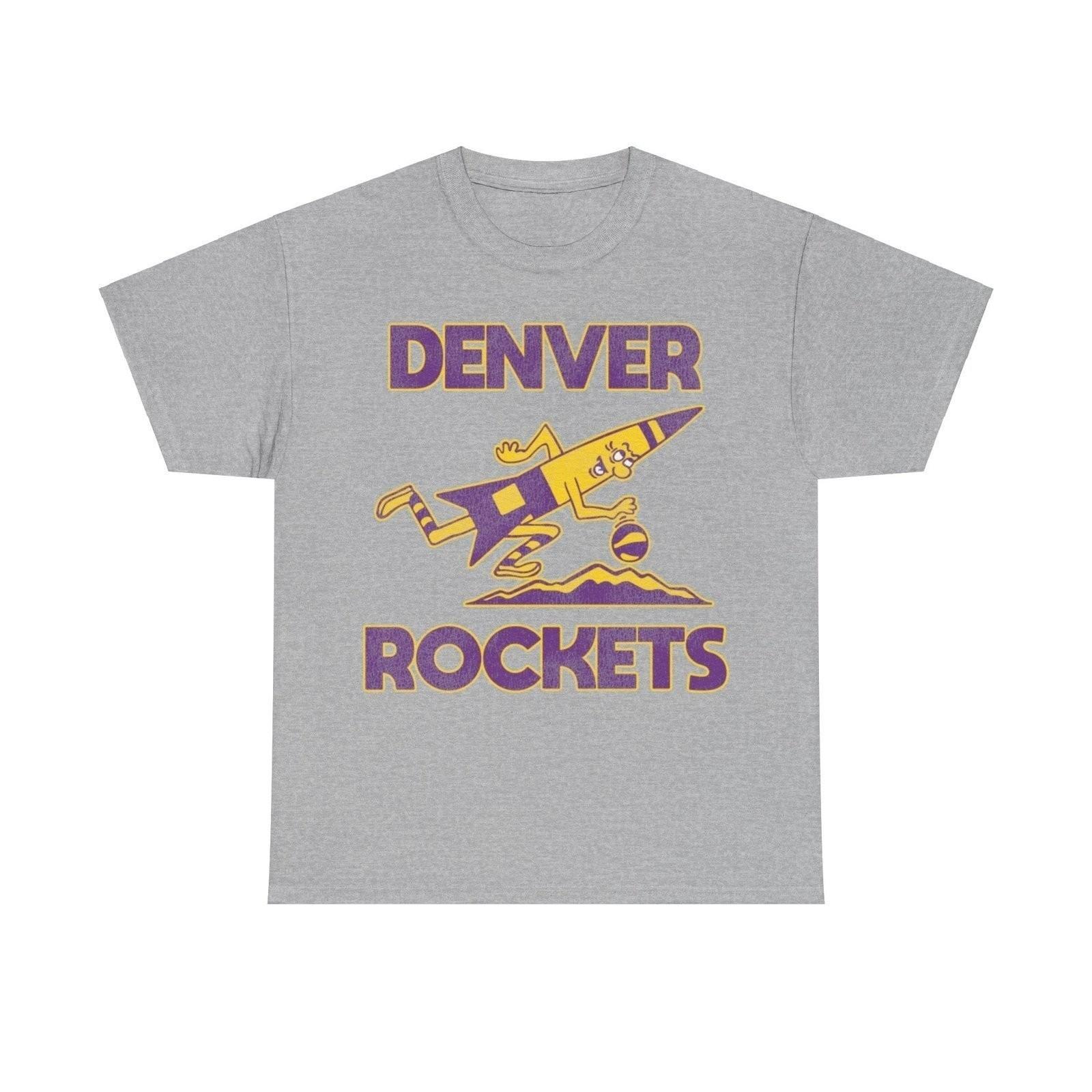 Denver Rockets Basketball Team Nostalgic Retro T-shirt S