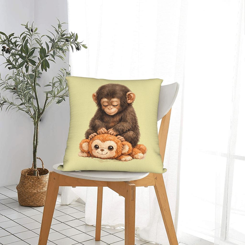 Monkey Punch Pillow Case Fashion Pillow Cover Soft Pillowcases For Sofa Bedroom Home Decor
