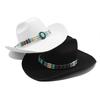 Woolen Hat Western Cowboy Gift Hat Men'S And Women'S Couple Hat Curled Ethnic Style Top Hat