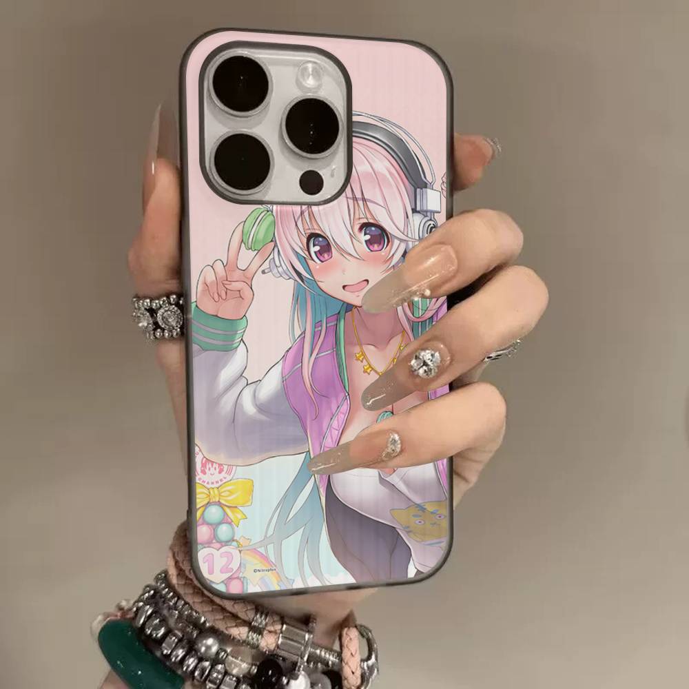 S-sUPER SONICO Phone Case For IPhone 17 16 15 14 13 12 11 Pro Plus Pro Max Soft Stripe Cover
