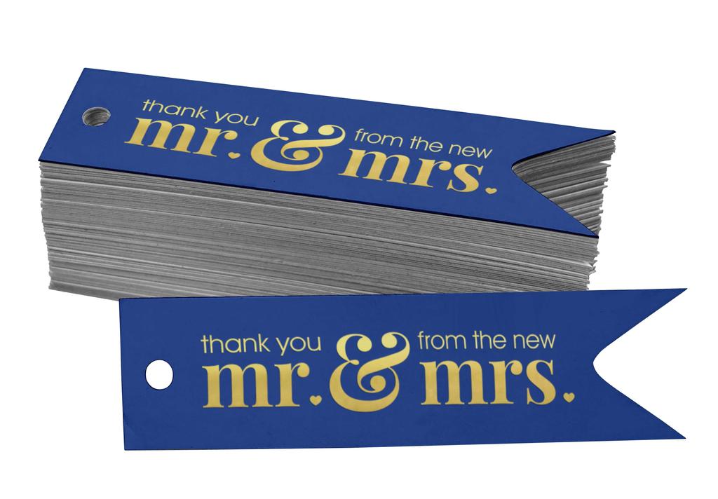 Inkdotpot Pack Of 100 Thank You From The New Wedding Favor Paper Tags Craft Real Gold Foil Hang