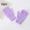 Anti Cold Windproof Mittens Winter Warm Coral Fleece Gloves for Women, Soft Five Finger Solid Color Accessories Gloves, Thermal Autumn Breathable Hand