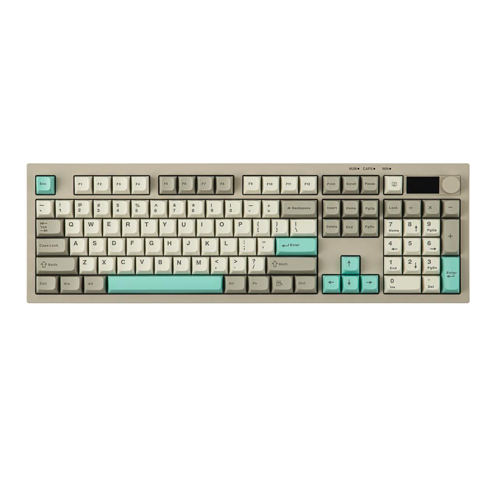 Aula S102 PRO Tri-model Silent Membrane Keyboard 2.4G Wireless TFT Display Volume Knob RGB Full Size ANSI US for PC Game Office