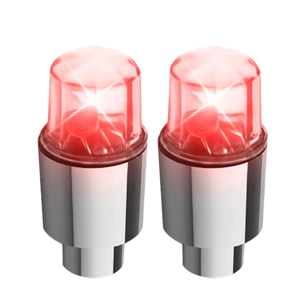 Wheel Lights LED Bicycle Valve Light Universal Car Neon Lamp Valve Cover Lights Tire Colorful Flashing Bulb Decoration Valve Stems 1