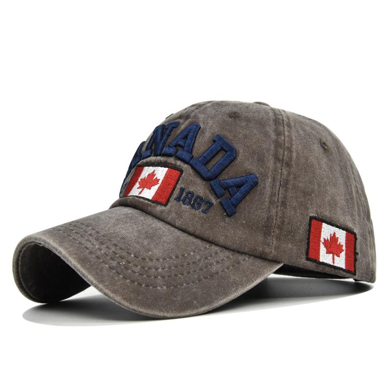 Fashion Canada Baseball Cap Flag Canada Hat Letter Embroidery Baseball Cap Snapback Adjuatable Mens Baseball Caps Gorras