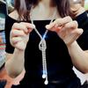 Elegante collana lunga con catena a griffe: Semplice, versatile, di lusso per le donne: perfetto per gli stili autunnali e invernali