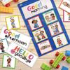 Auchq Morning Meeting Greetings Classroom Chart, Preschool Kindergarten Elementary Teacher Supplies for Classroom Must Haves, Social Greetings for