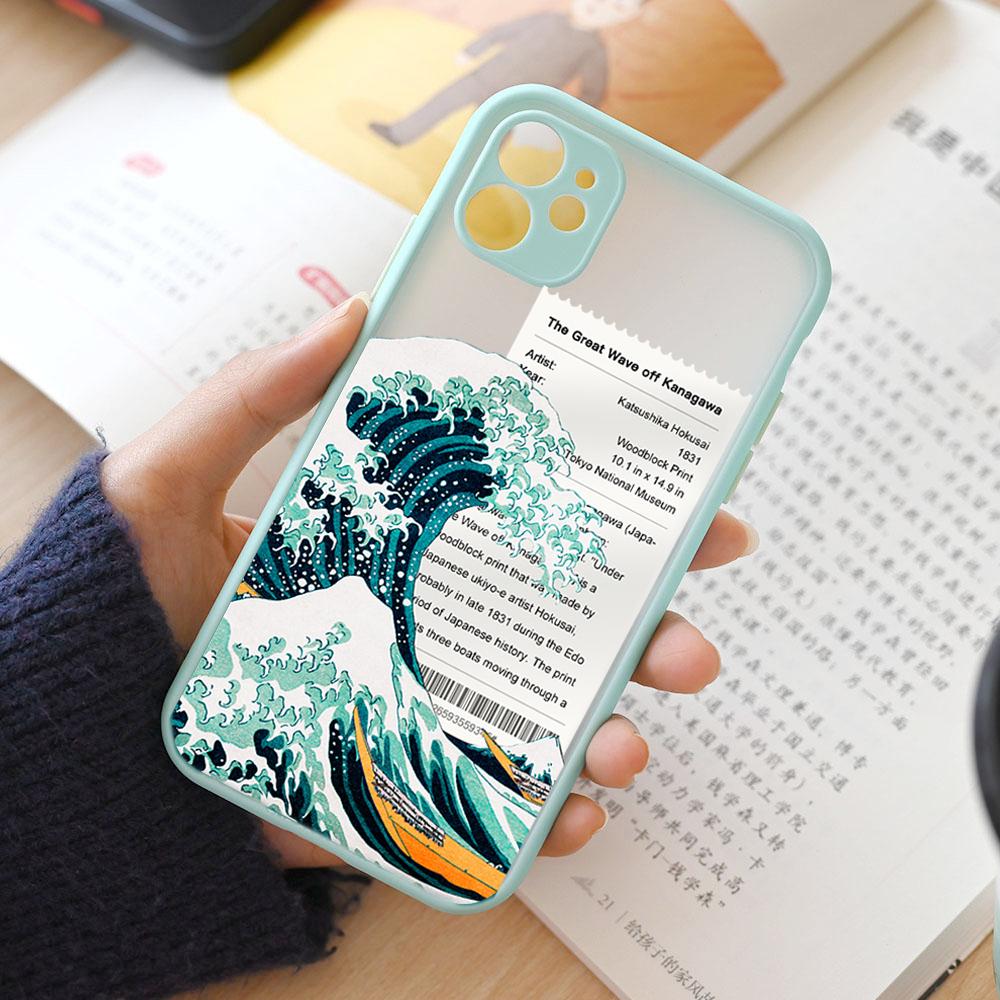Fashion Japan The Great Wave Off Kanagawa Phone Case For iPhone 15 14 13 12 11 Pro Max Mini XS X XR 7 8 Plus Cover Art Fundas