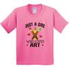 Inktastic Artist Just A Girl Who Loves Art Youth T-Shirt Future Painter Painting