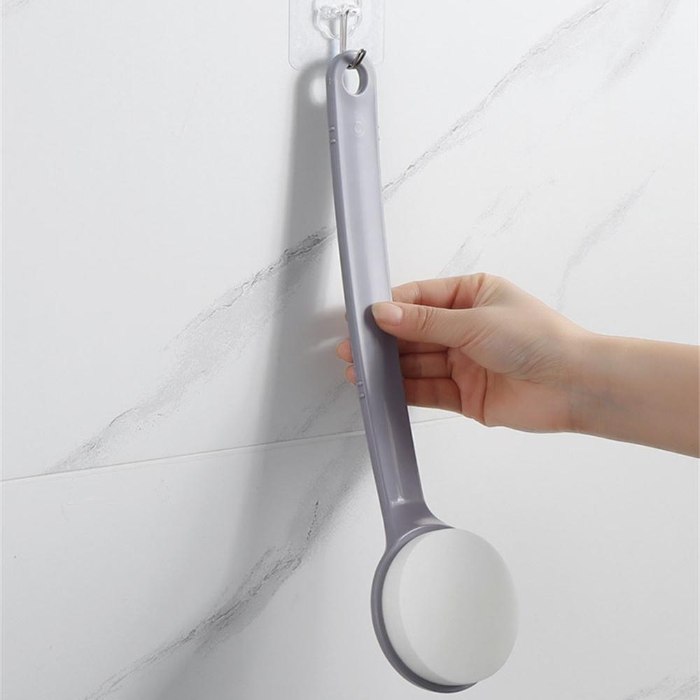 

Long Handle Soft And Delicate Sponge Bath Brush Cleaning Skin Power Scrubber Body Exfoliating Scrubs Tool Bathroom Accessorie серый