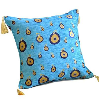 Turkish Design Chenille Cushion NazarLuk Cover, 45x45cm, (NazarBoncu)