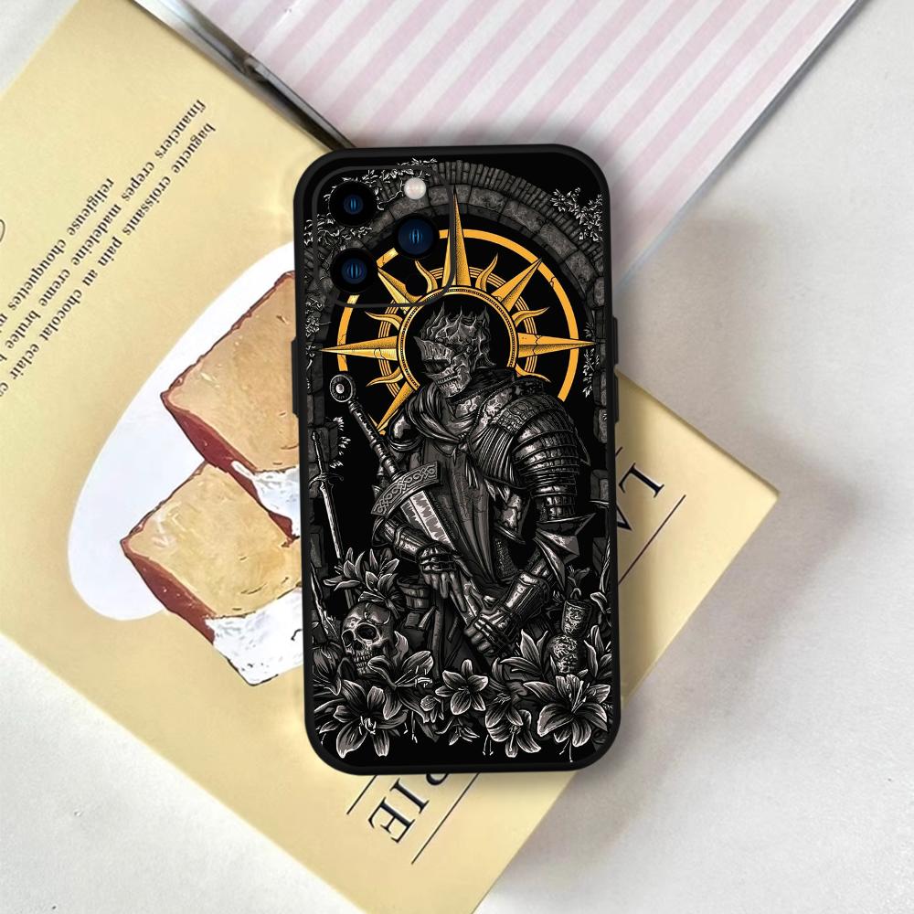 

Classic Game Dark Souls 3 Phone Case FUNDA For IPhone 12 11 13 14 15 16 Max Pro Plus Mini Soft Silicone Black Cover iPhone 14 Pro Max