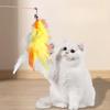 Feather Replacement Head With Bell Detachable Refill For Cat Teaser Wand Kitten Interactive Toy