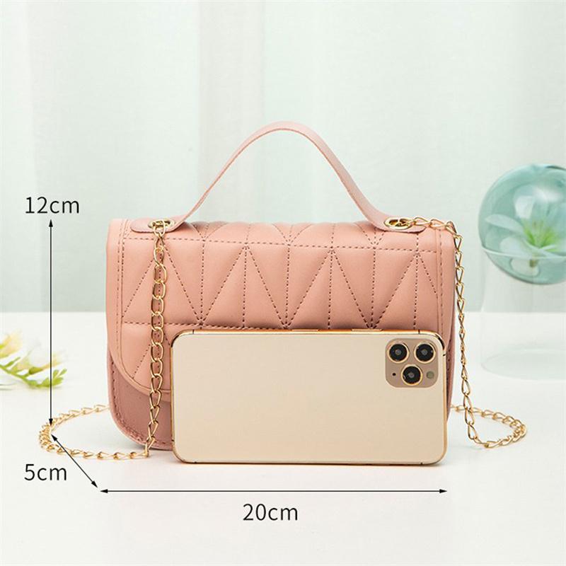 Uxcell 10.2 Inch Pearl Purse Chain - Double Chain With PU Leather & Gold Metal, Replacement Handle For Handbags (Pink)