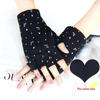 Women's Fleece Fingerless Gloves: Korean Style, Warm for Autumn & Winter, Elastic, Perfect for Driving, Cycling, and Dancing.
