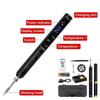 Rechargeable Wireless Soldering Iron Set With Digital Temperature Control And Complete Accessory For Precise Welding Job