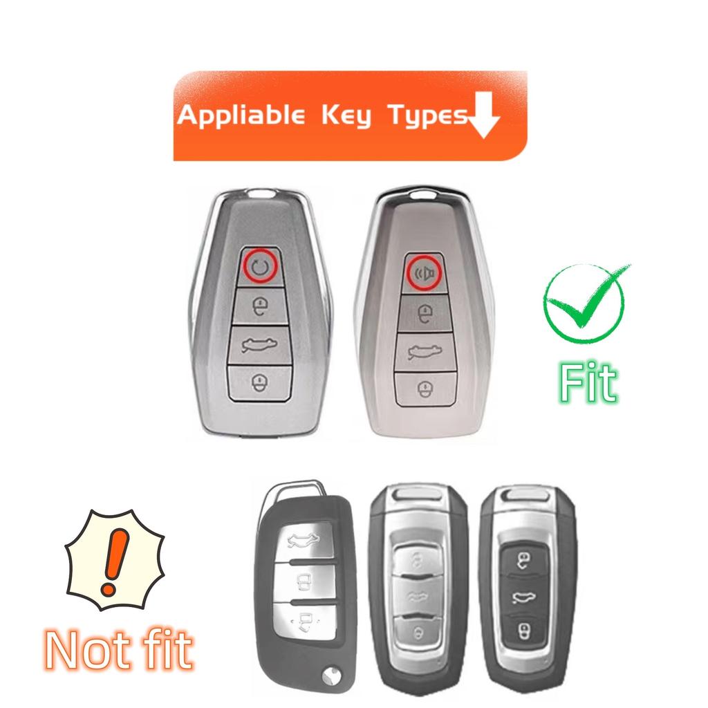 Autoschlüsselabdeckung für Geely Coolray X6 Geometry C Emgrand Global Kulrey Hawk GX7 Okavango Smart Remote Autozubehör